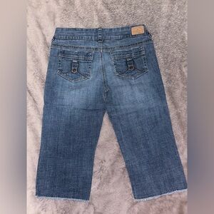 Hydraulic Women's Cropped Jeans Blue Denim Ultra Low Rise size 9/10